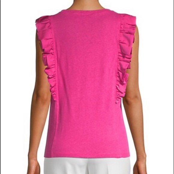 *SOLD* NWT BCBGMaxAzria Sleeveless Ruffle Top - Picture 2 of 5